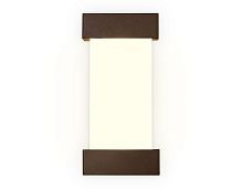 Бра LED Wallers Wall FW205 Ambrella light белый 1 лампа, основание коричневое в стиле хай-тек современный 