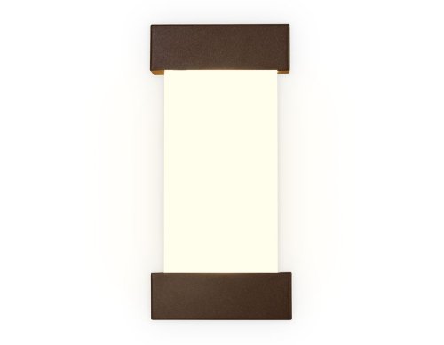 Бра LED Wallers Wall FW205 Ambrella light белый на 1 лампа, основание коричневое в стиле хай-тек современный 