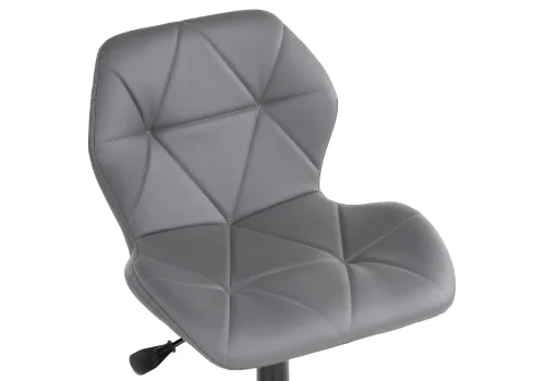 Компьютерное кресло Вальд экокожа серое 464240 Woodville, серый/экокожа, ножки/металл/чёрный, размеры - ****470*540 фото 7