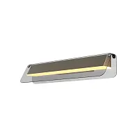 Бра LED Flat MOD296WL-L10BS3K Maytoni серый на 1 лампу, основание чёрное в стиле современный хай-тек 