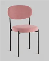 Стул Бриф DD велюр пыльно-розовый УТ000041411 Stool Group, розовый/велюр, ножки/металл/чёрный, размеры - *****