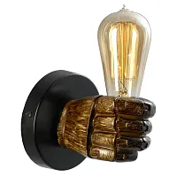 Бра лофт LSP-8078 Lussole коричневый 1 лампа, основание коричневое в стиле лофт стимпанк