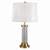 Настольная лампа Corsi SL1003.304.01 ST-Luce бежевая 1 лампа, основание латунь стекло металл в стиле современный 