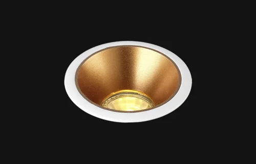 Светильник точечный CLT 052C WH-GO Crystal Lux золотой белый 1 лампа, основание белое в стиле современный  фото 3