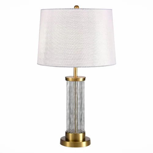 Настольная лампа Corsi SL1003.304.01 ST-Luce бежевая 1 лампа, основание латунь стекло металл в стиле современный 