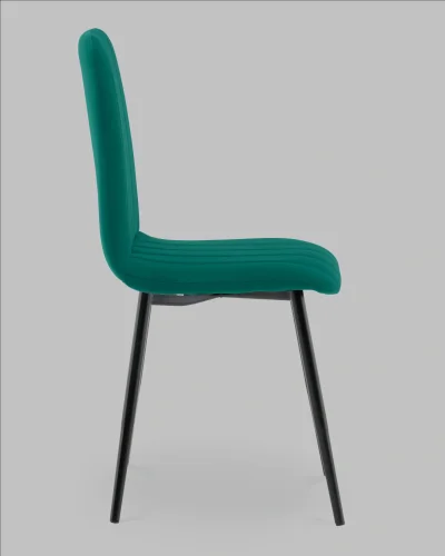 Стул Easy new велюр зеленый УТ000041668 Stool Group, зелёный/велюр, ножки/металл/чёрный, размеры - ***** фото 3