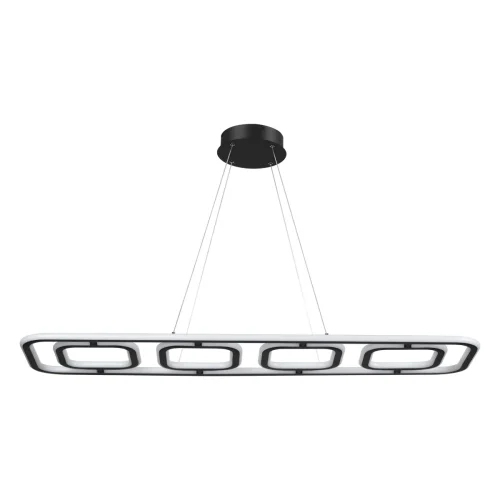 Светильник подвесной LED с пультом Ondo 359185 Novotech чёрный 1 лампа, основание чёрное в стиле хай-тек с пультом фото 3