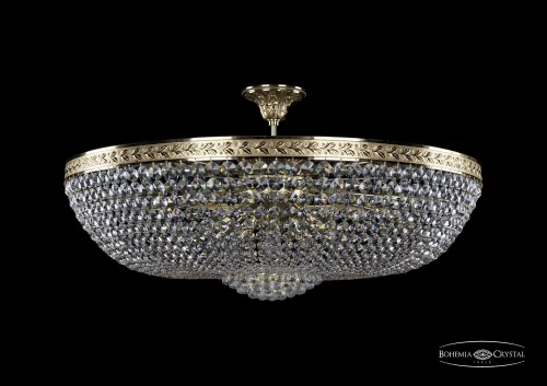 Люстра потолочная хрустальная 19281/90IV G Bohemia Ivele Crystal прозрачная на 20 ламп, основание золотое в стиле классический sp