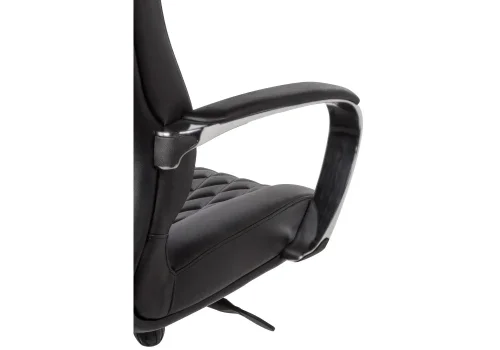 Компьютерное кресло Damian black / satin chrome 15430 Woodville, чёрный/экокожа, ножки/металл/хром, размеры - *1330***650* фото 5