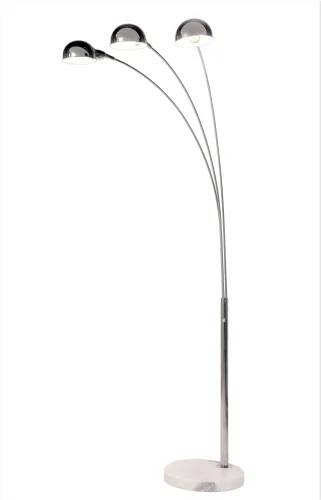 Торшер Валлсцот (Wallscot) LDF 8801-3 CHR Lumina Deco хром на 3 лампы, основание хром в стиле современный фото 3