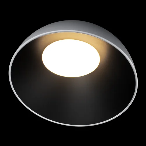 Светильник потолочный LED Egg 10197/500 WB LOFT IT белый на 1 лампу, основание чёрное белое в стиле современный круглый фото 4