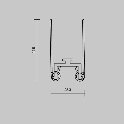 Комплект креплений (для профиля 35×42) 4 шт., ALM-3542-MT 642055 Maytoni цвет LED K, световой поток Lm фото 2