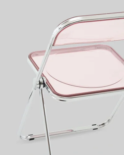 Стул Fold Pink, складной розовый УТ000040856 Stool Group, розовый/пластик, ножки/металл/хром, размеры - *790**** фото 8