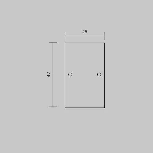 Комплект заглушек (для профиля 65×42) 2 шт., ALM-6542-EC 642056 Maytoni цвет LED K, световой поток Lm фото 3