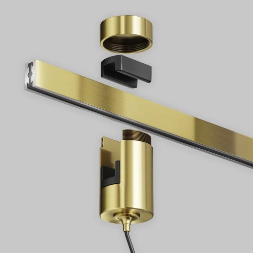 Трековый подвесой светильник Focus Led Flarity 3000K 12Вт 38° TR157-1-12W3K-BS Maytoni латунь для шинопроводов серии Magnetic trаck system Flarity латунь фото 7