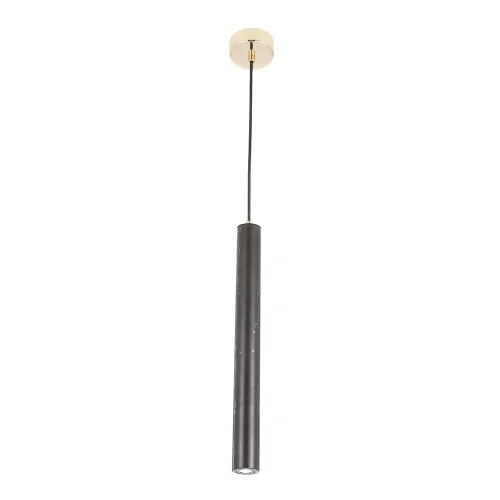 Светильник подвесной LED FRESA SP3W LED BLACK Crystal Lux чёрный 1 лампа, основание золотое в стиле современный трубочки фото 2