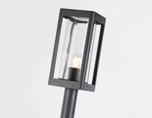 Парковый светильник ST2422 Ambrella light уличный IP54 серый 1 лампа, плафон прозрачный в стиле хай-тек современный E27 фото 6
