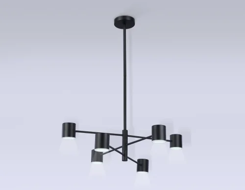 Светильник подвесной LED FL51712 Ambrella light чёрный 1 лампа, основание чёрное в стиле современный хай-тек  фото 3