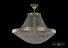 Люстра потолочная хрустальная 19323/H1/60IV G Bohemia Ivele Crystal прозрачная на 8 ламп, основание золотое в стиле классика sp