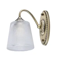 Бра Моника 372023101 MW-Light прозрачный 1 лампа, основание бронзовое в стиле классический 
