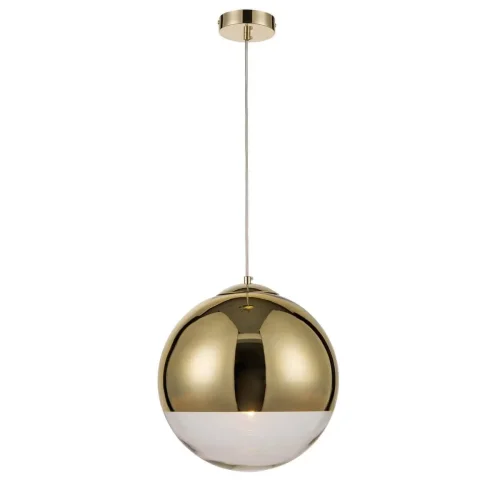 Светильник подвесной Terra VL2151P11 Vele Luce прозрачный золотой на 1 лампу, основание золотое в стиле современный шар
