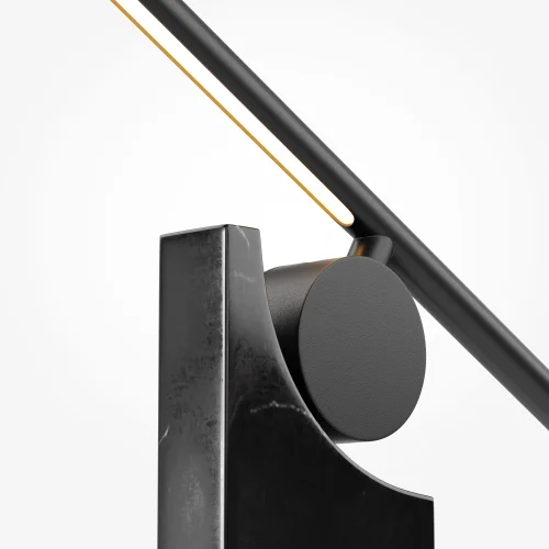 Настольная лампа LED Monumento MOD467TL-L9B3K Maytoni чёрная на 1 лампу, основание чёрное металл в стиле современный фото 2