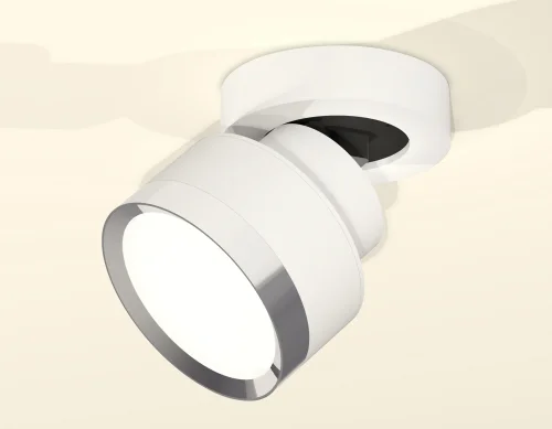 Светильник накладной XM8101003 Ambrella light белый 1 лампа, основание белое в стиле хай-тек круглый фото 3