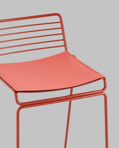 Стул полубарный Danny, бордовый, с подушкой УТ000038990 Stool Group, /, ножки//, размеры - *800***380*470 фото 8
