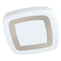 Светильник потолочный LED Ruidera 99109 Eglo белый на 1 лампу, основание белое матовое никель в стиле современный 