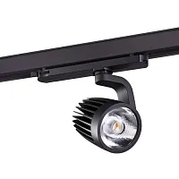 Трековый светильник трехфазный LED Helix 358177 Novotech чёрный для шинопроводов серии Helix