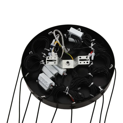 Люстра подвесная Стик (Stick) 8400/27L Lumion белая на 9 ламп, основание чёрное в стиле минимализм паук фото 6 Люстра подвесная Стик (Stick) 8400/27L Lumion белая на 9 ламп, основание чёрное в стиле минимализм паук фото 6