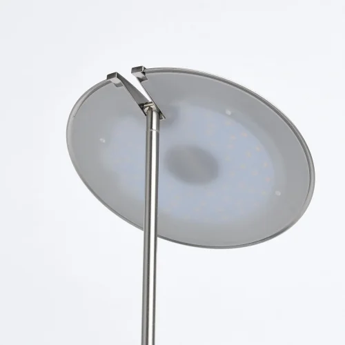 Торшер LED Гэлэкси 632045702 DeMarkt для чтения матовый никель 1 лампа, основание матовое никель в стиле хай-тек
 фото 3