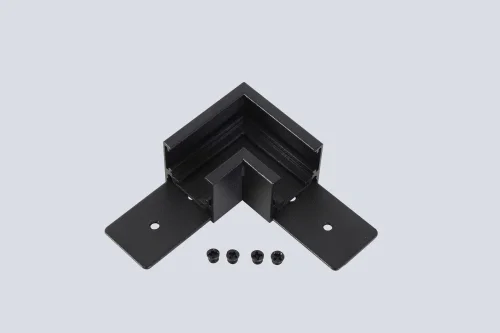 Соединитель для магнитного накладного шинопровода угловой CLT 0.214 04 BL Crystal Lux чёрный в стиле хай-тек для светильников серии Спейс Изи (Space Easy) space easy магнитная