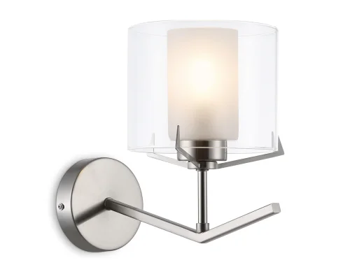 Бра LH57004 Ambrella light белый на 1 лампу, основание никель в стиле классический 
