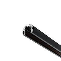 Шинопровод 2м низкопрофильный подвесной круглый Magnetic track system Exility TRXM034-R-412B Maytoni чёрный в стиле хай-тек современный для светильников серии Magnetic track system Exility накладной шинопровод exility тонкая магнитная
