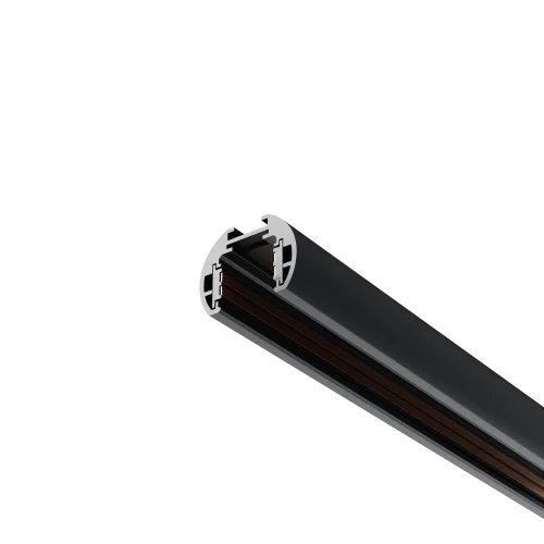 Шинопровод 2м низкопрофильный подвесной круглый Magnetic track system Exility TRXM034-R-412B Maytoni чёрный в стиле хай-тек современный для светильников серии Magnetic track system Exility накладной шинопровод exility тонкая магнитная