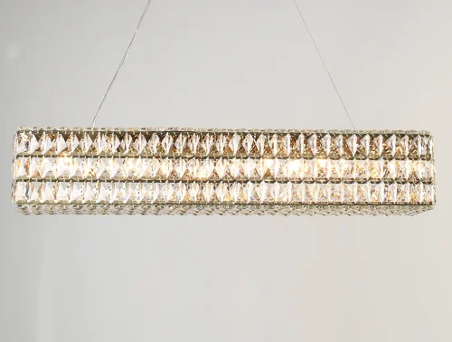 Люстра подвесная 10126+8/S gold Newport прозрачная на 14 ламп, основание золотое в стиле американский современный классический  фото 2