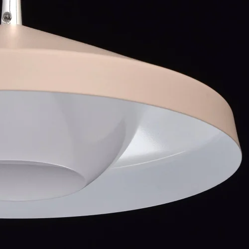 Светильник подвесной LED Раунд 636012101 MW-Light коричневый на 1 лампу, основание хром в стиле современный фото 7