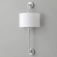 Бра VINTAGE AP2 CHROME Crystal Lux белый на 2 лампы, основание хром в стиле классический 