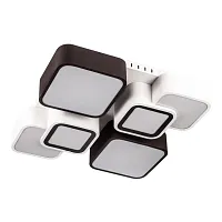 Светильник потолочный LED с пультом 10234/6LED Escada коричневый на 1 лампу, основание белое в стиле хай-тек квадраты Светильник потолочный LED с пультом 10234/6LED Escada коричневый на 1 лампу, основание белое в стиле хай-тек квадраты