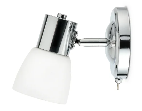 Бра с выключателем TR3961 Ambrella light белый на 1 лампа, основание хром в стиле классический современный  фото 4