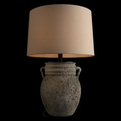 Настольная лампа Эве / Ewer 10516T LOFT IT белая на 1 лампу, основание коричневое керамика в стиле классический фото 3 Настольная лампа Эве / Ewer 10516T LOFT IT белая на 1 лампу, основание коричневое керамика в стиле классический фото 3