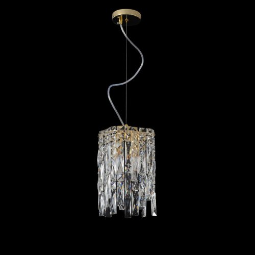 Светильник подвесной ABRIL SP2 GOLD Crystal Lux прозрачный на 2 лампы, основание золотое в стиле классический фото 2 Светильник подвесной ABRIL SP2 GOLD Crystal Lux прозрачный на 2 лампы, основание золотое в стиле классический фото 2