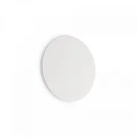 Бра LED COVER AP D15 ROUND BIANCO Ideal Lux белый на 1 лампу, основание белое в стиле современный 