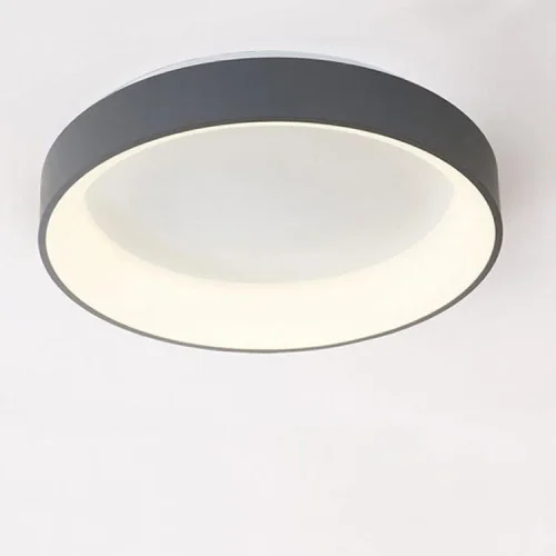 Светильник потолочный LED Piero V2284-CL Moderli серый на 1 лампу, основание серое в стиле хай-тек фото 3