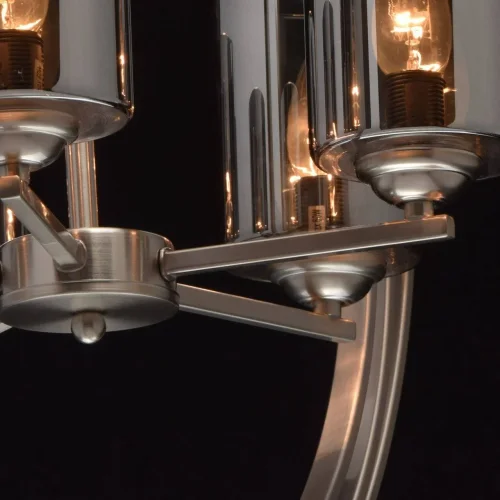 Люстра подвесная лофт Альгеро 285010605 MW-Light чёрная серая на 5 ламп, основание никель в стиле лофт  фото 7