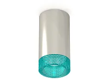 Светильник накладной Techno spot XS6325021 Ambrella light серебряный 1 лампа, основание серебряное в стиле современный круглый