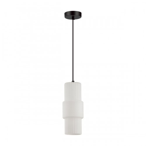 Светильник подвесной Pimpa 5017/1 Odeon Light белый 1 лампа, основание чёрное в стиле современный 