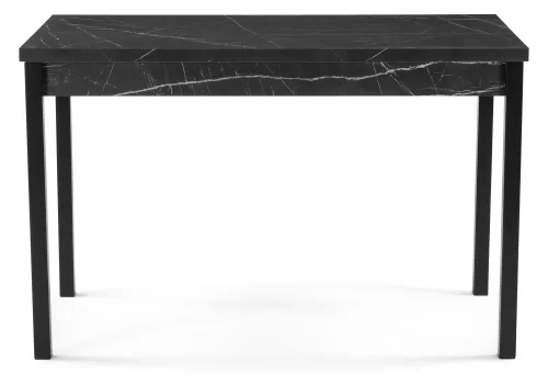 Деревянный стол Центавр 120(160)х70х76 мрамор черный / черный матовый 550560 Woodville столешница мрамор черный из лдсп фото 2