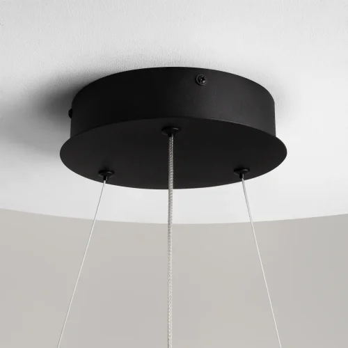 Светильник подвесной LED Curve MOD242PL-L33BK Maytoni чёрный на 1 лампу, основание чёрное в стиле хай-тек минимализм современный фото 7